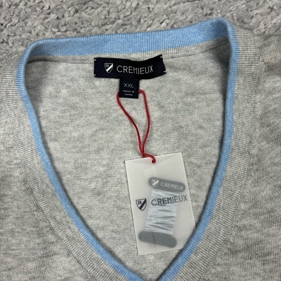 Cremieux Vest Mens XXL Classic Sweater Layering Business Office Work Silk Blend - Picture 2 of 3